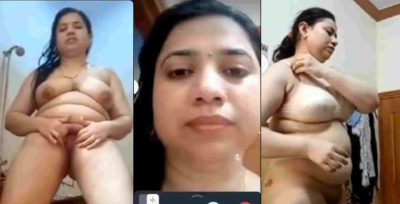 Beautiful Wife Showing Dress Changing On VC